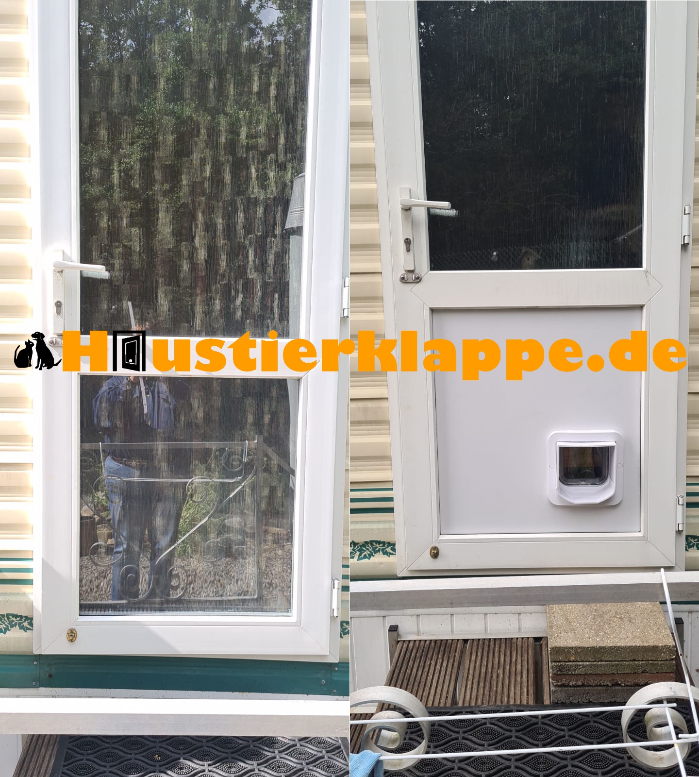 Katzenklappe einbauen in Fenster & Türen mit